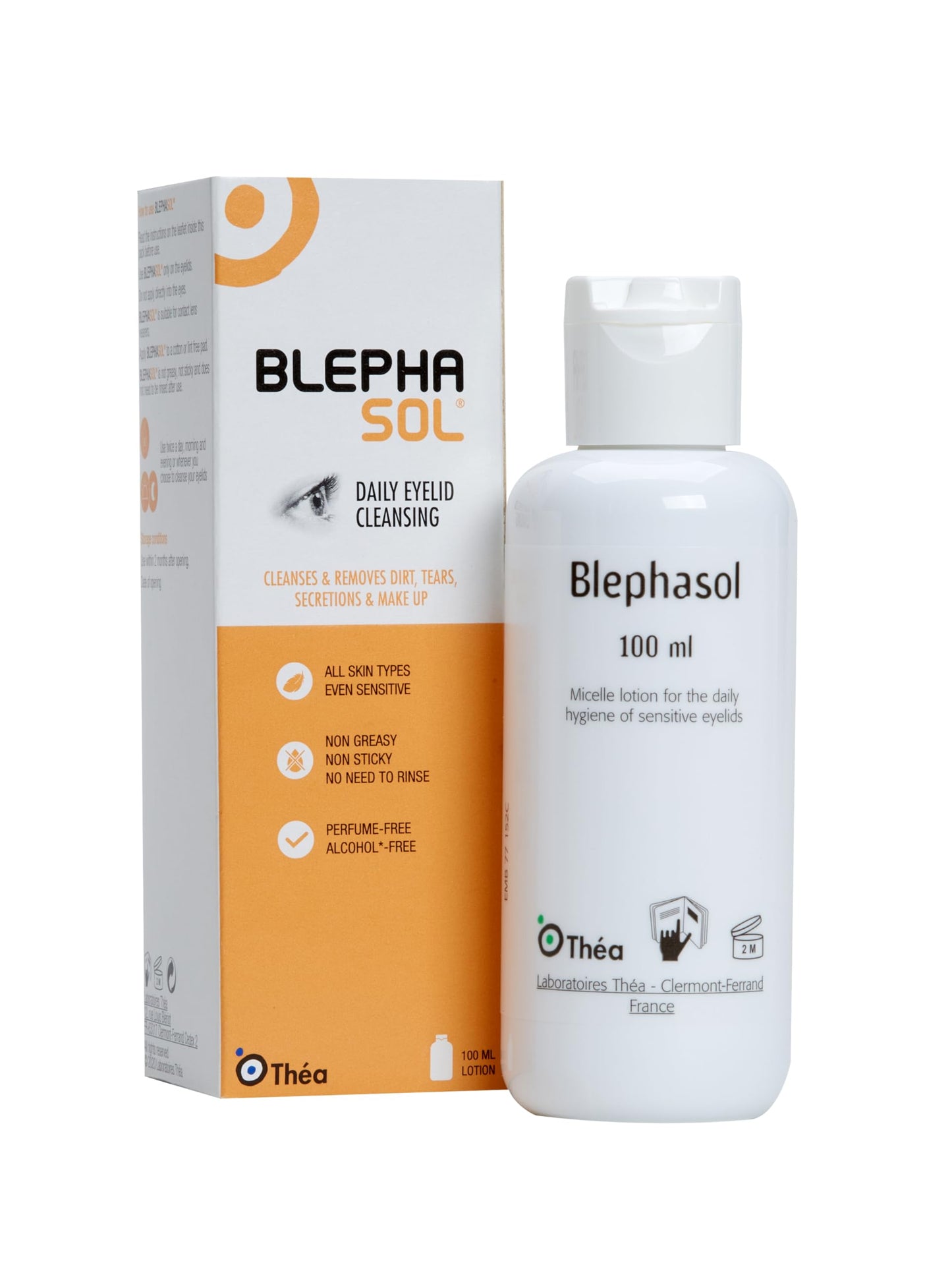 Blephasol Micellar Eyelid Cleansing Lotion 100ml | Effective and Gentle Cleansing for Make-Up Removal, Inflamed and Sensitive Eyelids | Soap & Alcohol-Free
