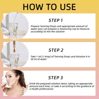 Siyinzu Sunless Tanning Drops,Tanning Drops Drink,Tanning Dro-ps,Gradual Nourishing Face Tan Drop,Shine Brown Tan-ning Accelerator,Enhancing Natural Skin Tone without the Sun Damage,Oral Tann-ing D-rops