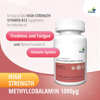 Vita Thrive VitaThrive® Vitamin B12 1000µg Tablets – High Strength Methylcobalamin Vitamin B12 Supplement for Energy, Cognitive Function & Nervous System Support – Vegan Tablets – 120 Tablets