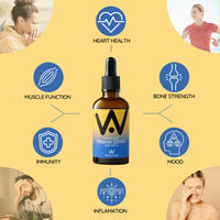 WELL ACTUALLY Liposomal Vitamin D3 + K2 Liquid Pipette - High Absorption Vegan Vitamin D3 4000 IU & Vitamin K2-7 160mcg as Menaquinone-7 MK-7 - Summer Citrus (up to 120 Servings)