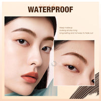 Waterproof Gel Eyeliner Set 2color,High-Intensity Pigments Eyebrow Colors Gel,Long Lasting Formula Liner EyelinerGel,Eye Makeup Set For Sensitive Eyes,With 2 Pack Eyeliner Brush And Brow Brush