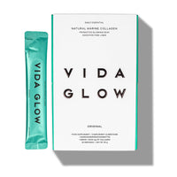 Vida Glow - Natural Hydrolysed Marine Collagen Sachets | Promotes Glowing Skin + Smooths Fine Lines (Original, 30 Sachets)