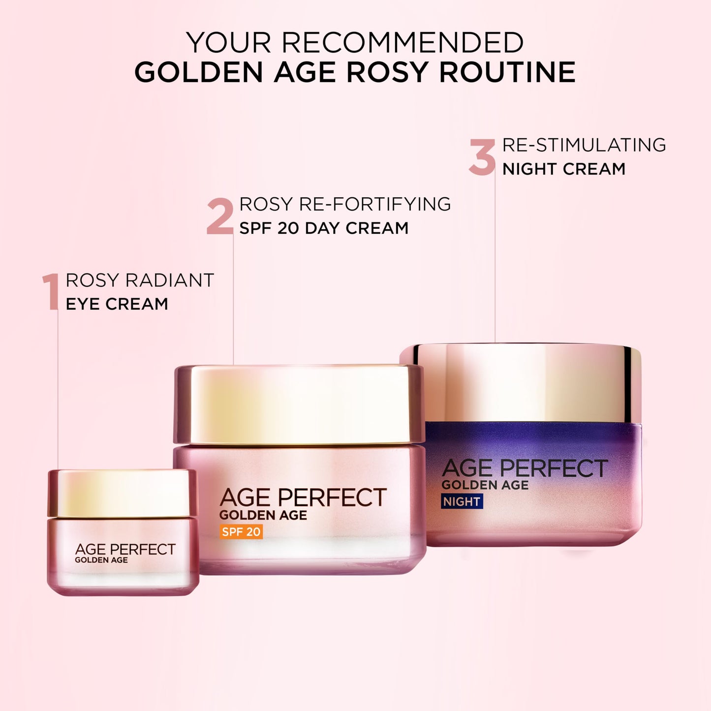 L’Oréal Paris Age Perfect Golden Age Re-Stimulating Night Cream 50+, Moisturising, Renew Skin Barrier Overnight and Reactivates Skin’s Radiance, Peony Native Cells, Calcium and Vitamin B3, 50ml