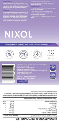 Supplements Sanctuary Nixol Macronutrient Metabolism Supplement | with Chromium, Guarana, ACV, L-Glutamine, 30 Capsules