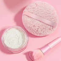 YONEEKSS Large Puff for Body Powder，Oversized Dust Puffs and Container for Women, 6in x 3in Extra Soft Pink Powder Dusting Puffs