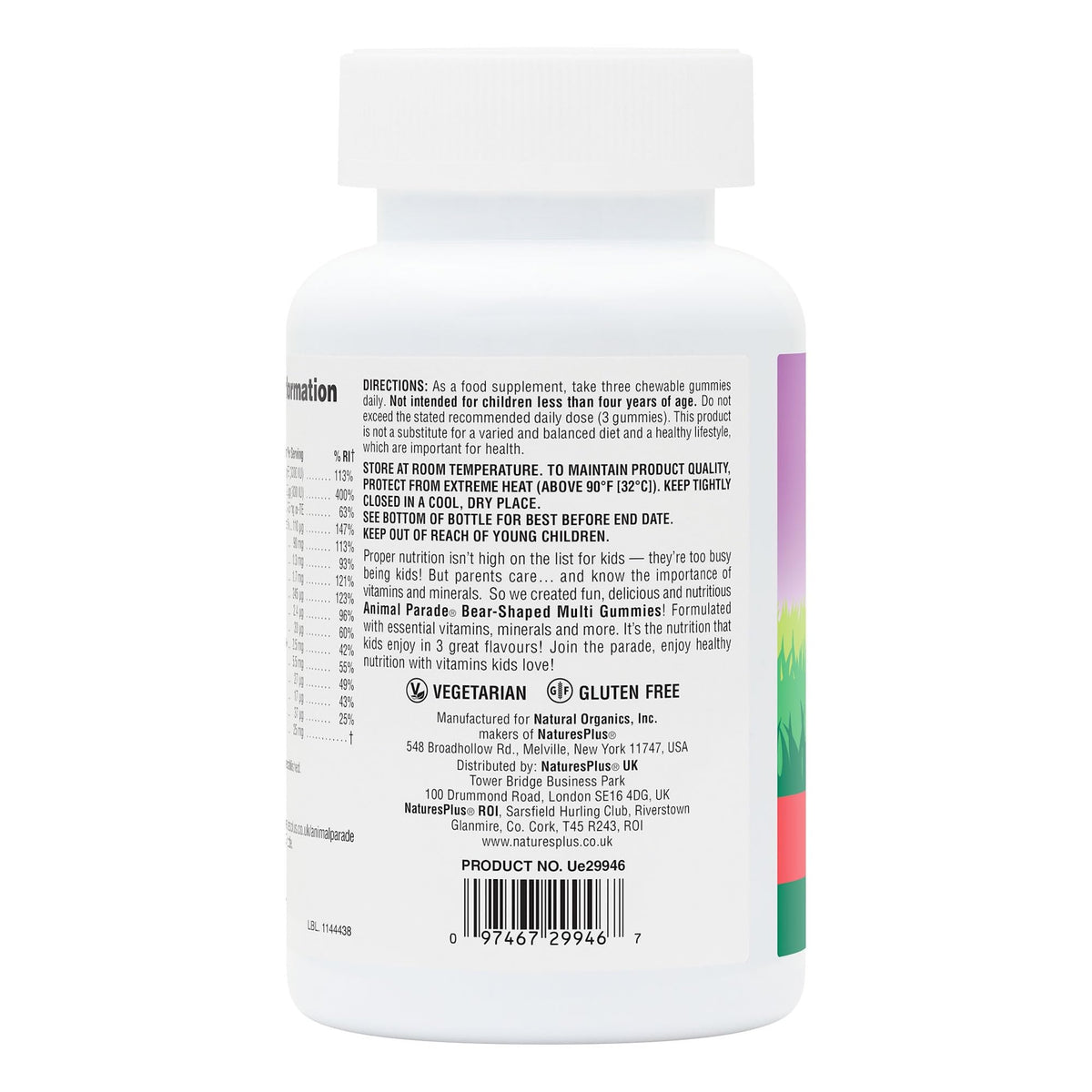 Nature's Plus NaturesPlus Animal Parade Kids Gummies - All Natural Gummies Multivitamin for Children - Gluten Free, Vegetarian, Non GMO - 90 Gummies