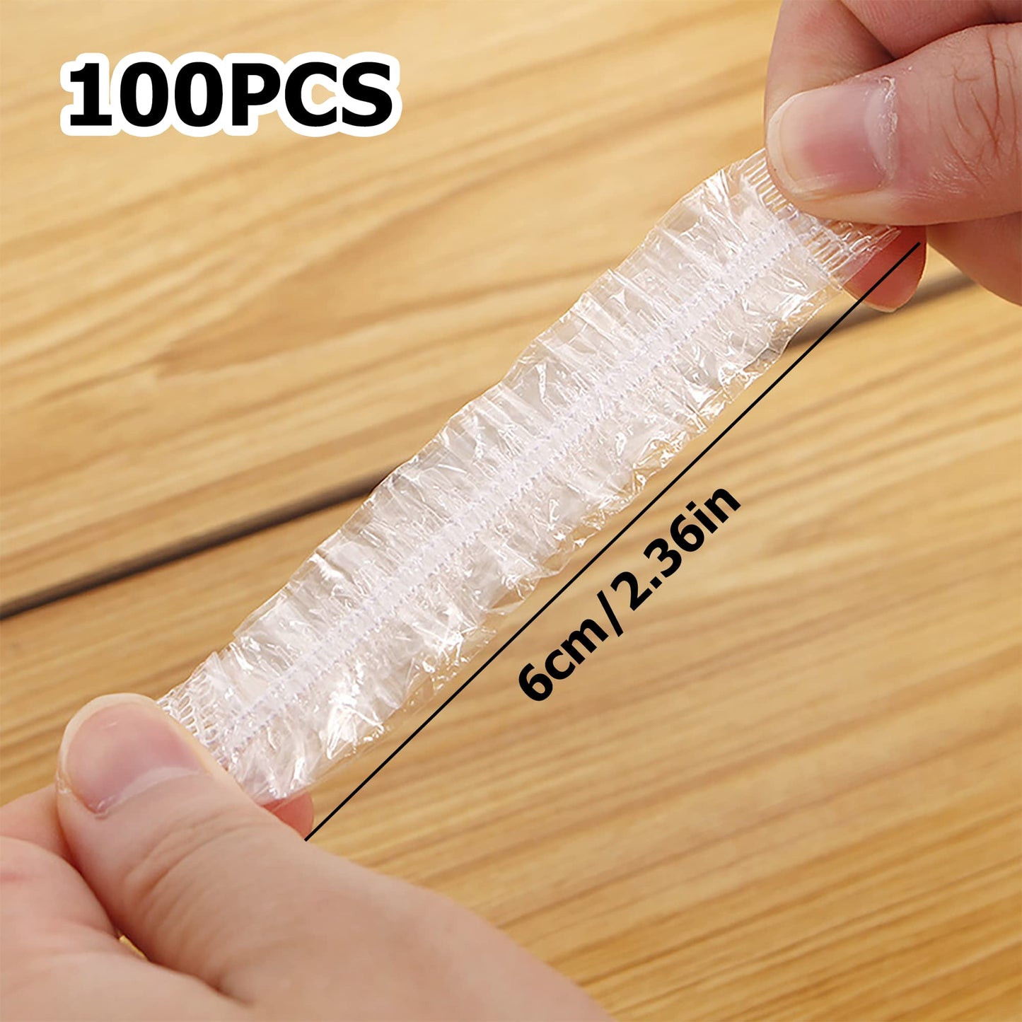 100 Pack Disposable Ear Protectors Clear Ear Covers for Shower Waterproof Shower Ear Cover, Clear Disposable Ear Protectors for Hair Dye, Shower, Bathing, Salon