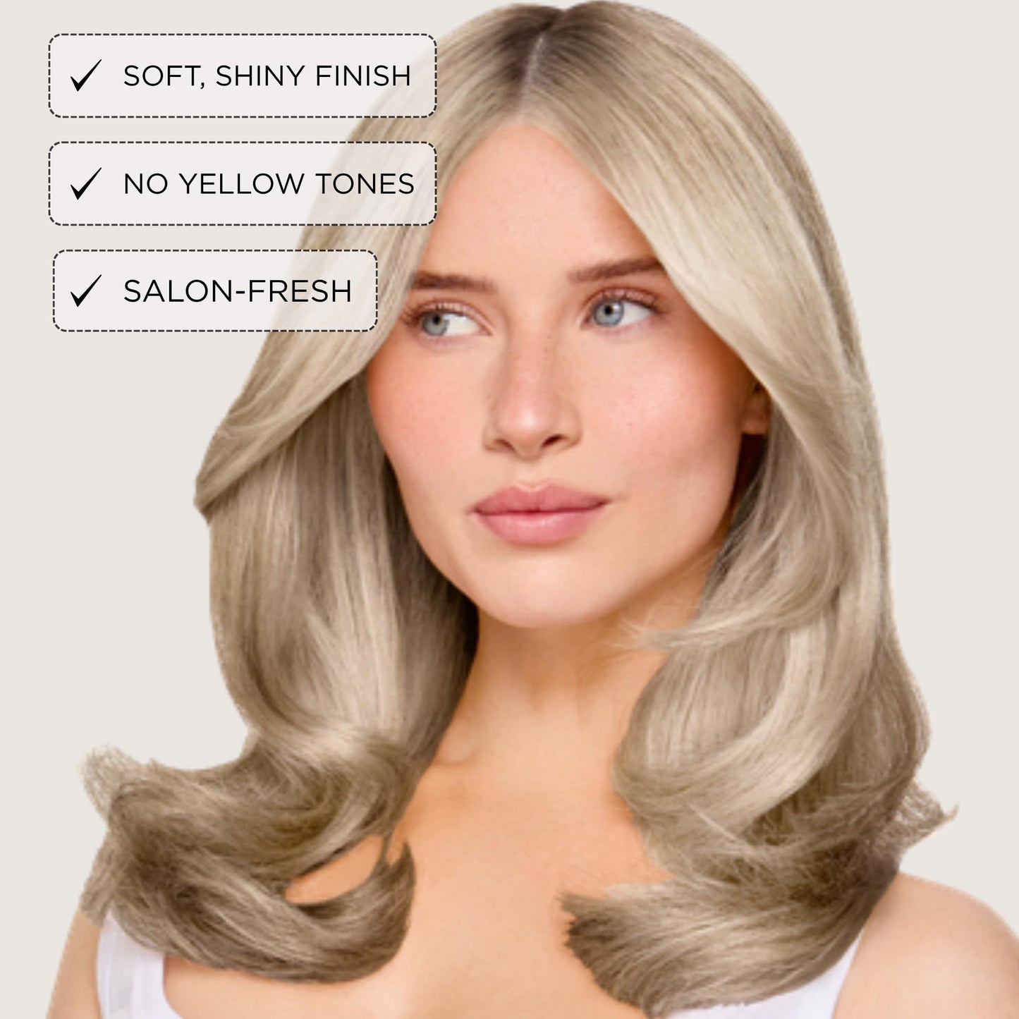 Jerome Russell Bblonde ASH Non-Permanent Hair Toner | Neutralises Yellow & Brassy Tones | Salon-Quality Cool Blonde Results | Vegan | 75ml