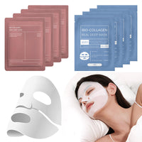 RuverLand Bio Collagen Face Mask 8 PCS, Collagen Real Deep Overnight Masks, Deep Hydration, Reduce Wrinkles, Elasticity Improvement, Night Treatment for Youthful Skin
