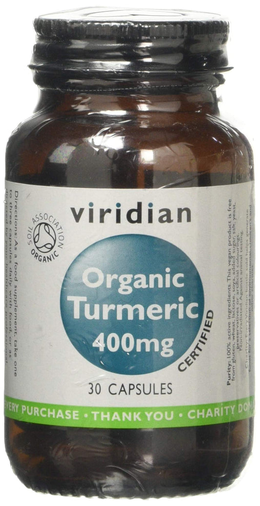 Organic Turmeric 400mg: 30 Veg Caps