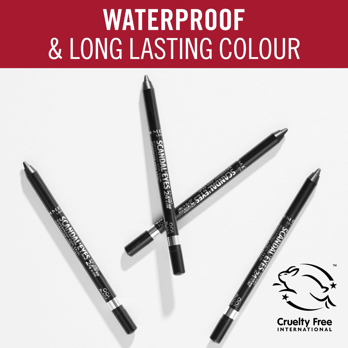 Rimmel Scandal'Eyes Waterproof Eyeliner, Nude, 1.3 g, Pencil