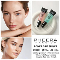 Noble Gifts Power Grip Primer, Sticky Gel Based & Hydrating Face Primer for Smoothing Skin & Gripping Makeup, Moisturises and Primes, Brightens and Evens Skin Tone, Clear for all Skin Tones, 24ml (Green, 24ml)