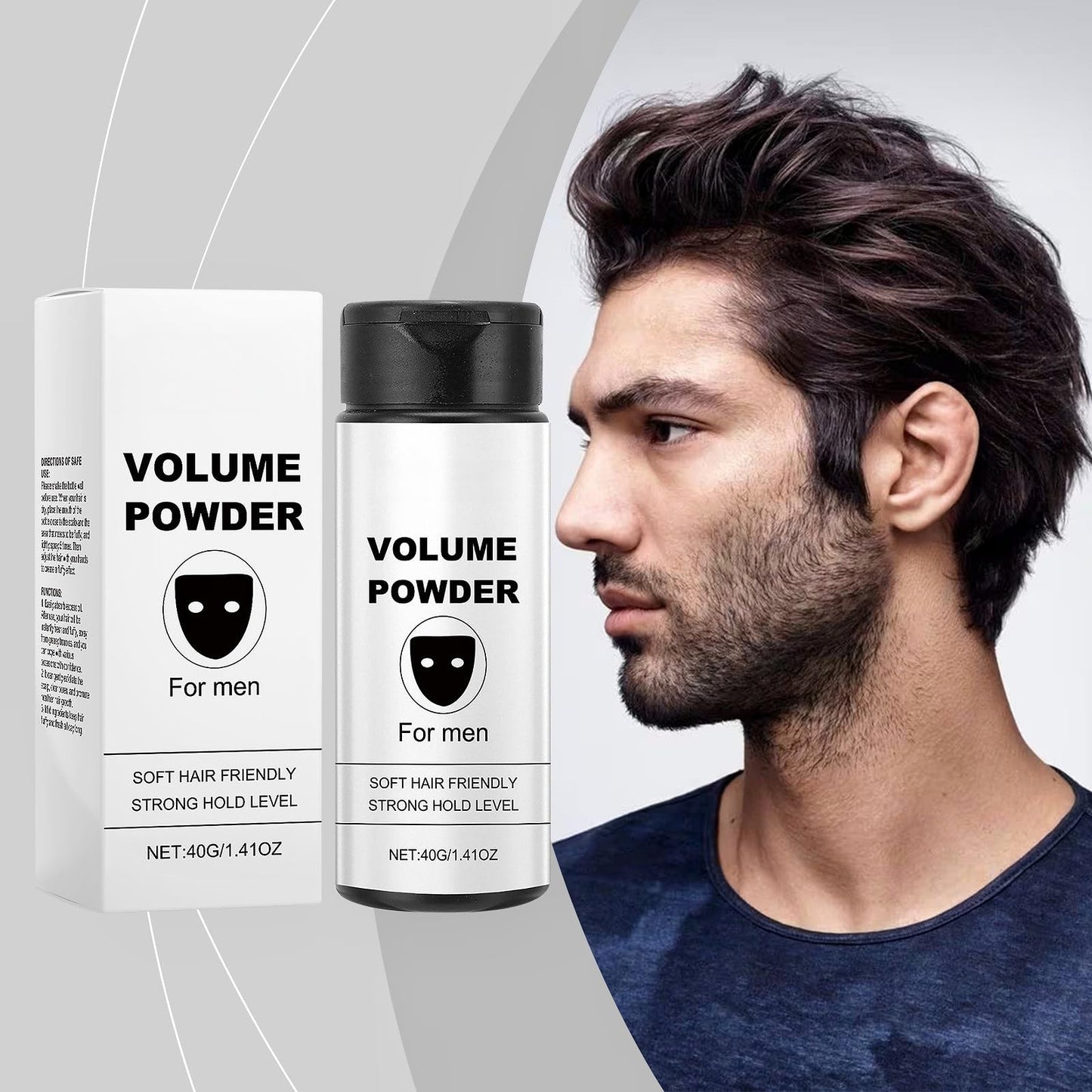 QinZiEn Volume Powder for Men,Texture Powder for Men,Instantly Hair Styling Powder,Fluffy Hair,Mens Long Hair Styling Products,Oil-Control Texturising Powder,Hair Powder Me/n Styling,Mens Hair Products