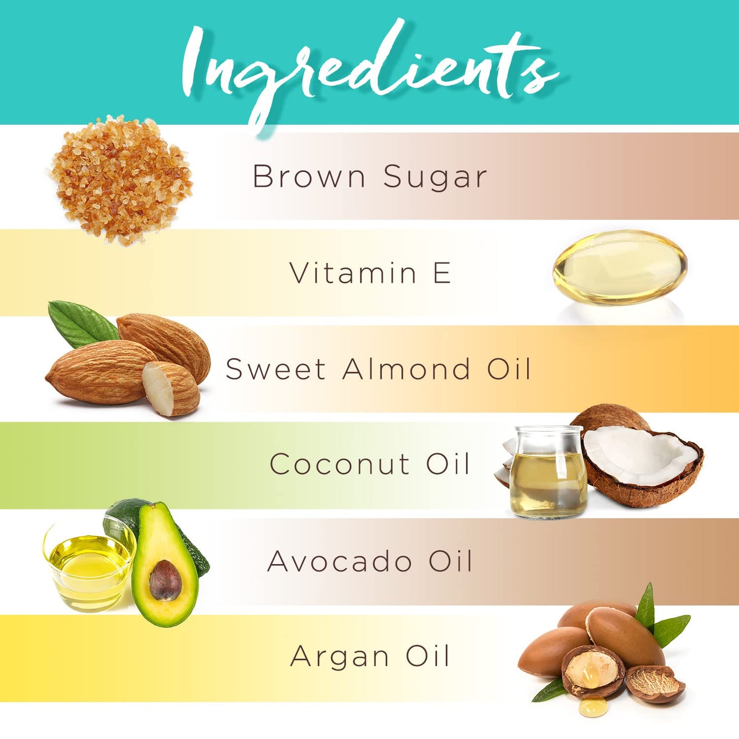 PraNaturals Brown Sugar Body Scrub - Natural Exfoliating Body Scrub - Gently Removes Dead, Dry Skin Cells - 280g