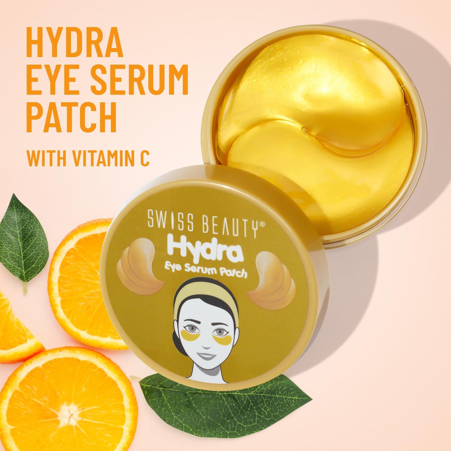 Swiss Beauty Hydra Anti Wrinkle Eye Serum Patch| Treats Dark Circles, Fine Lines And Wrinkles | Enriched With Collagen And Aloe Vera Extract | Shade -Gold, 60 Pcs by Glowrity
