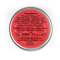 BUZZBALM Beeswax Lip Balm For Cracked Lips - Chapped Lips Treatment for Dry Lips - 100% Natural Lip Balms With Beeswax Thyme & Manuka Honey (8.5g)
