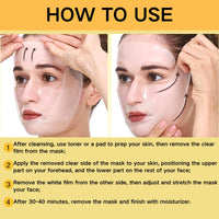 Deep Collagen Retinol Tension Boost Up Mask Set - Korean Face Mask for Face Tightening and Lifting - Collagen Face Mask for V-Line, Smile Line & Forehead Wrinkles, Korean Skincare, 4PCS