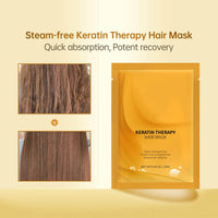 Grospe 10 Pcs Keratin Hair Mask Deep Conditioner Keratin Hair Treatment Mask Instantly Smooth Shiny Deep Nourishing Hair Mask for Dry & Damaged & Frizzy & Colour-Treated Hair