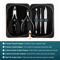 BEZOX Toenail Clippers for Thick and Ingrown Nails, Professional Podiatrist Toenail Nipper for Seniors，Chiropodist Style Toe Nail Clipper Large Heavy Duty & Easy Grip Rubber Handle Toenails Trimmer