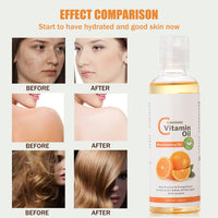 MrCuvaryas Vitamin C Oil, Massage Oils for Massage Therapy, Body Oil, Natural Massage Oils for Massage Therapy, Eyelashes, Hair, Eyebrows Growth, Moisturiser for Skin (Vitamin C)