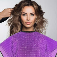 Aswewamt 5Pcs Hair Dye Bowl and Brush Kit Hairdressing Cape Double-Sided Coloring Comb Hair Salon Hairdressing for Women Men, Purple