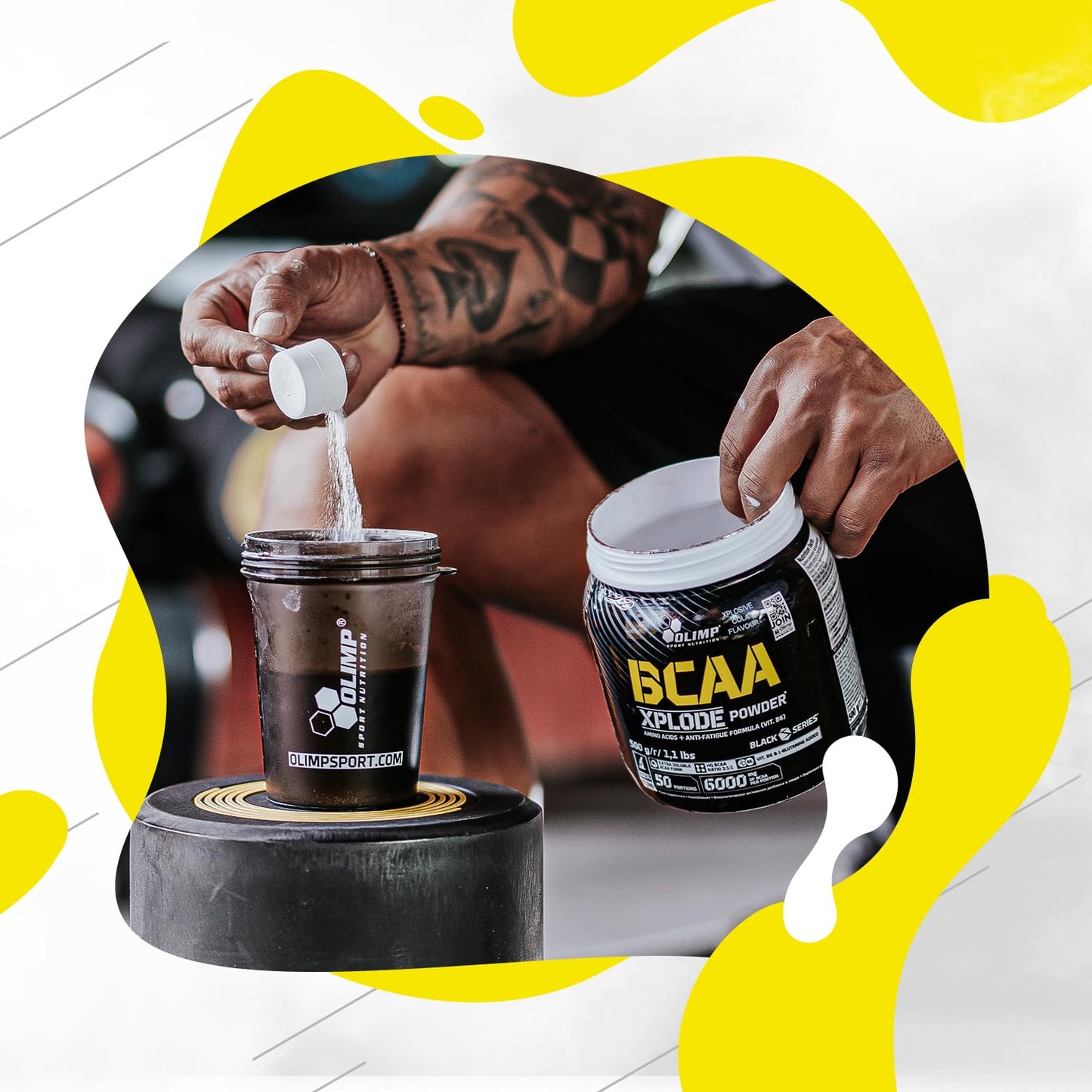 OLIMP SPORT NUTRITION OLIMP Labs Lemon BCAA Xplode Recovery and Energy Supplement,500 g (Pack of 1)