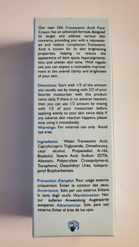 OMIC 10% Tranexamic Acid Cream – 1 fl oz / 30ml – Skin Brightening Cream - Skin Moisturizer, Even Skin Tone with Coconut Oil & Vitamin E