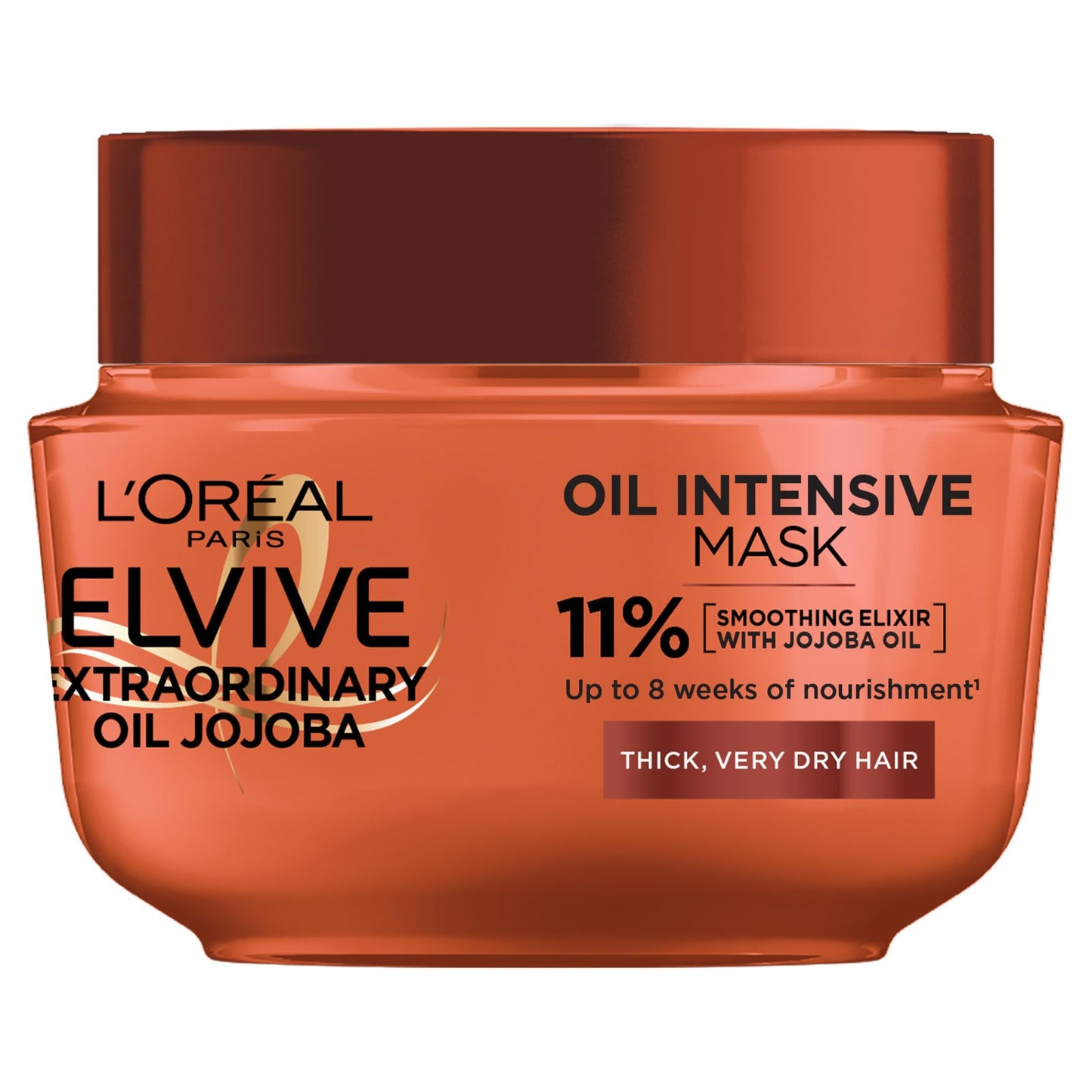 L'Oreal Paris L'Oréal Paris Hair Mask For Very Dry Hair, Elvive Extraordinary Oil Treatment Pot With Flower Oily Extracts, Deep Nourishment From Scalp To Ends For Soft Supple Shine Without Weighing Roots Down