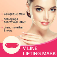 APPTI V Shape Face Mask, Firming Facial Mask Double V Line Lifting Mask for Women Men Red 6 Pieces