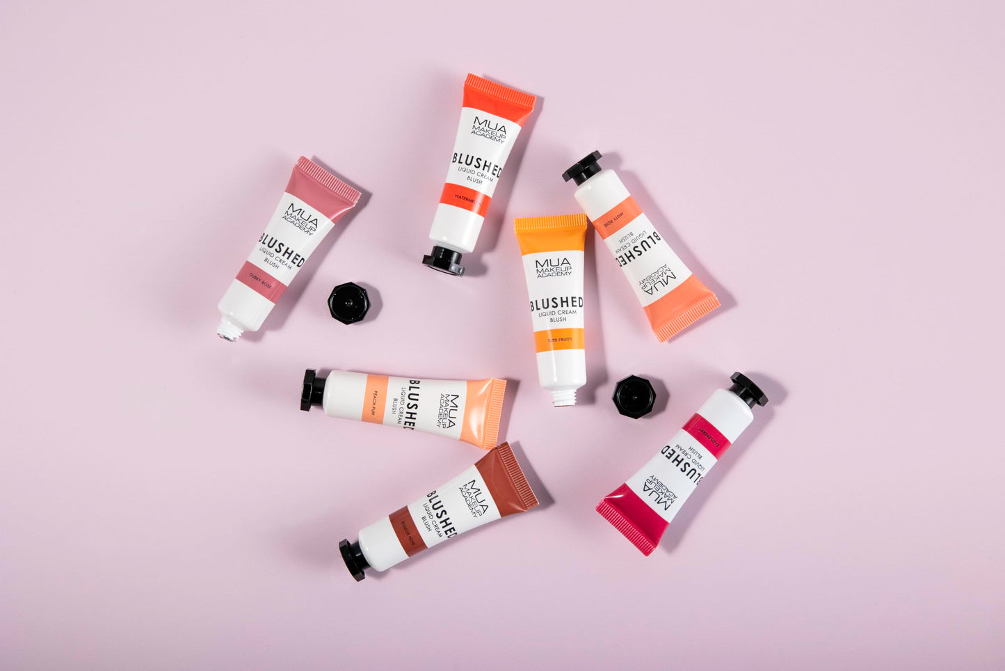 MUA Makeup Academy Blushed Liquid Cream Blusher, Highly Pigmented for Cheeks & Lips, Misty Rose, 10ml - Vegan & Cruelty Free