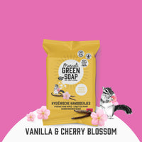 Marcel's Green Soap - Hygienic Hand Wipes Vanilla & Cherry Blossom - Microplastic-free formula - Vegan - 15 wipes