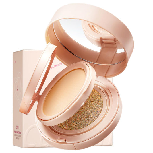 RUICHING CC Cream Cushion Foundation Tinted Moisturiser, Skin Tint Full Coverage Foundation Makeup, Lightweight Breathable Hydrating Smoothing Color Correcting Cream Face Women