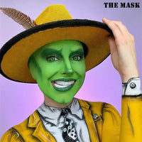 Go Ho 6 Colors Green Face Body Paint,Cream Washable Formula Face Painting for Halloween Cosplay,Body Paint FX Makeup Palette,Professional Face Paint Green Makeup