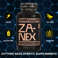 Optimised Research Labs High Strength Ashwagandha 5% Withanolides with Added Piperine for Improved Absorption Easy to Swallow Capsules 30-60 Day Supply Vegan Friendly Premium Grade Supplement