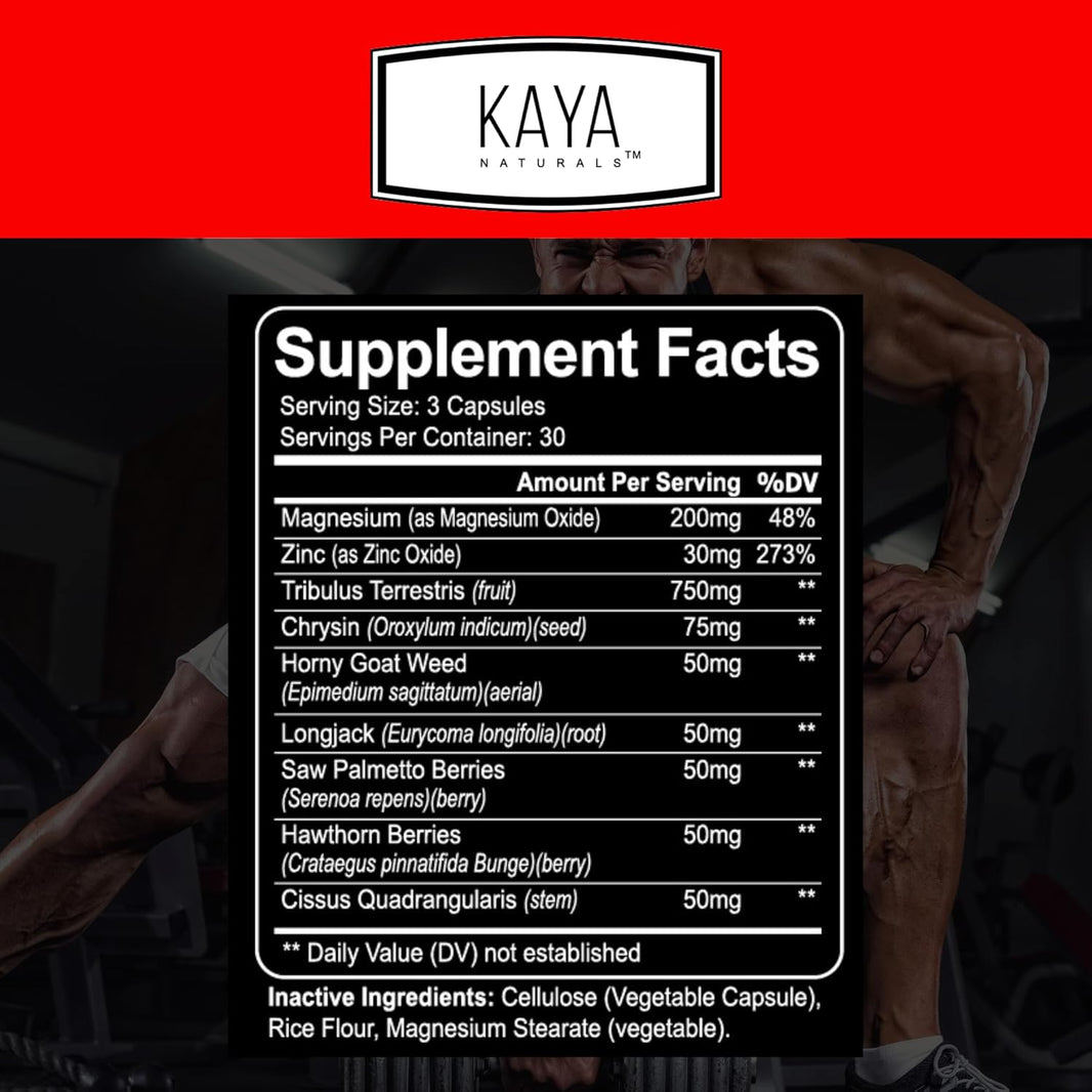 Kaya Naturals Ultra Testosterone - 90 Count