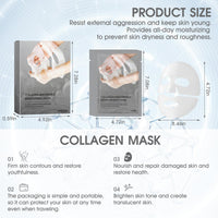 Allony Deep Collagen Anti Wrinkle Mask, Biodance Collagen Mask Overnight, Deep Collagen Overnight Mask, Deep Hydration, Firming and Repairing(4pcs)