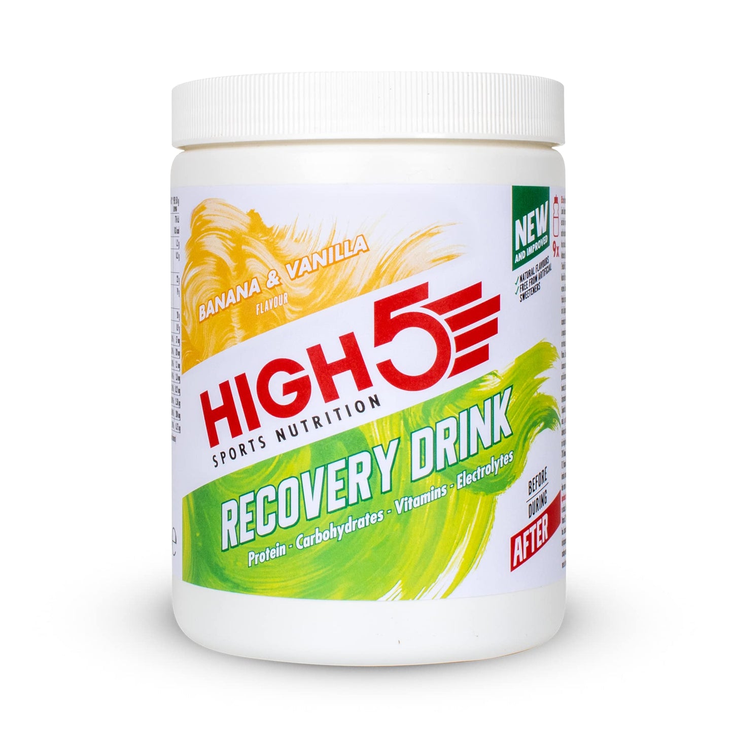HIGH5 Recovery Drink | Whey Protein Isolate | Promotes Recovery | (Banana & Vanilla, 450g)
