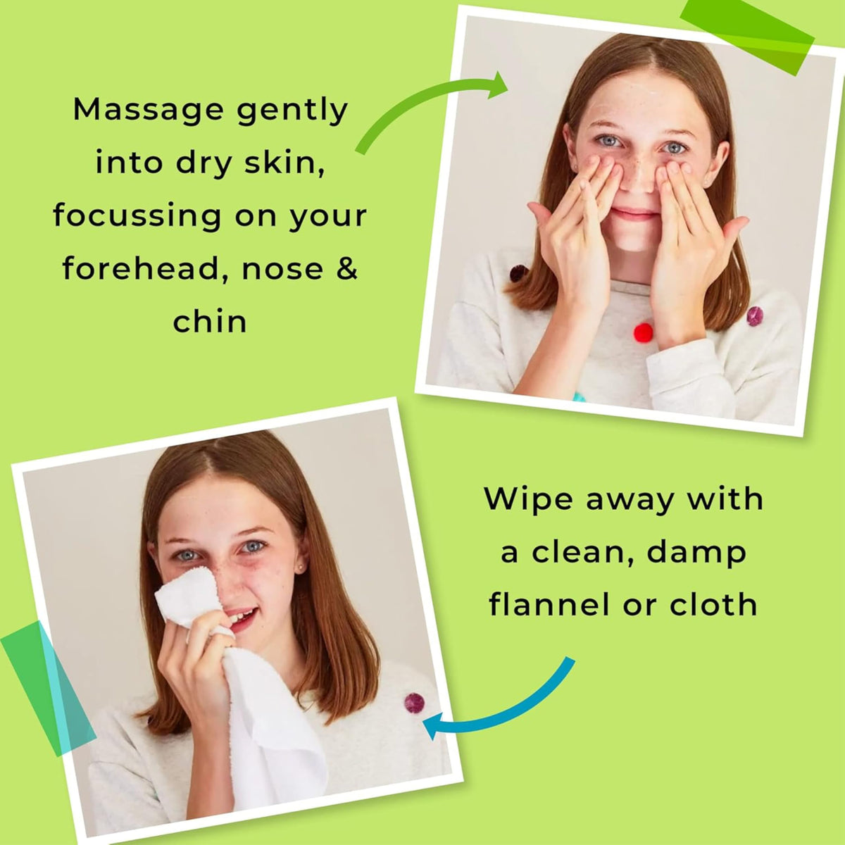 Spots & Stripes - Skin Goals Gentle Cleansing Lotion for Boys, the Perfect Starter Face Wash for Teen and Young Skin, with Virgin Coconut, Kukui and Chamomile, Super-Gentle, Combats Blemishes (150ml)