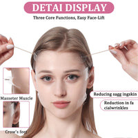 Anmahe 80 Pcs Face Lift Tape, Invisible Face Lift Patches with 16 Lifting Ropes Instant Facelift Tape Face Neck Lift Tape Double Chin Lifting Saggy Skin Face Lifter Tape for Skin Firming Makeup Lifting Tool