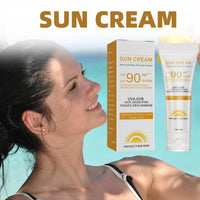 Suncream SPF 90,SPF 90 Face Moisturiser,Sun Lotion Cream for High Sun Protection SPF 90,Anti Sun UVA/UVB Radiation Protection Lotion,Sun Cream Factor 90, Effectively Isolate Ultraviolet Rays