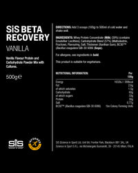 Science in Sport BETA Recovery Dual Source Recovery Drink | Vanilla Protein Powder - Advanced Carbohydrate & Whey Protein Blend for Post-Endurance Exercise | 30g Protein per Serving, 500g