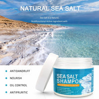 SOLOTREE Sea Salt Shampoo for Itchy Scalp & Dandruff, Anti Dandruff Hair Care with Sea Salt, Scalp Soothing & Moisturising, 200G