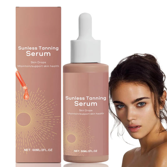 Xinyig 60ml Sunless Tanning Drops,Natural/Glow Instant Ta/nning Serums,Self Tan/ning Lotion,Tan Enhancer without Sun,T/an Accelerator,Tanni/ng Lotion for Sunbeds,Face Ta/nning Drops,Face T/anning Moisturiser