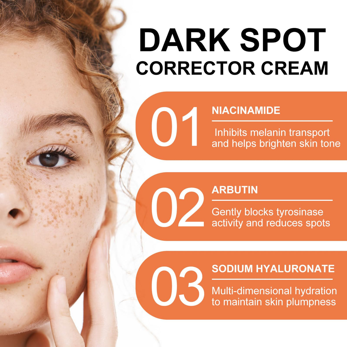 OKAQEE Dark Spot Corrector for Face and Body - Intimate Areas Spot Cream with Niacinamide - Dark Spot Remover for Face - Freckle Removal Cream for Women - Improve Skin Dullness, Fade Spots Blemishes - 60g
