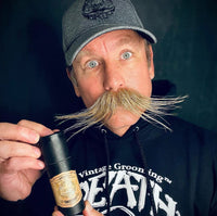 THE VINTAGE GROOMING CO. Moustache Wax Remover For Handlebar Moustaches by Death Grip Strong Hold Mustache Wax (Night Fury Mustache Wax Remover)