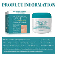 TINCAI Crepe Be Gone Body Souffle - 85g Firming Neck Cream,Ultra Hydrating Crepe Skin Firming Cream for Chest,Arms & Legs,Crepe Eraser for Women,Skincare Body Cream for Deep Hydration