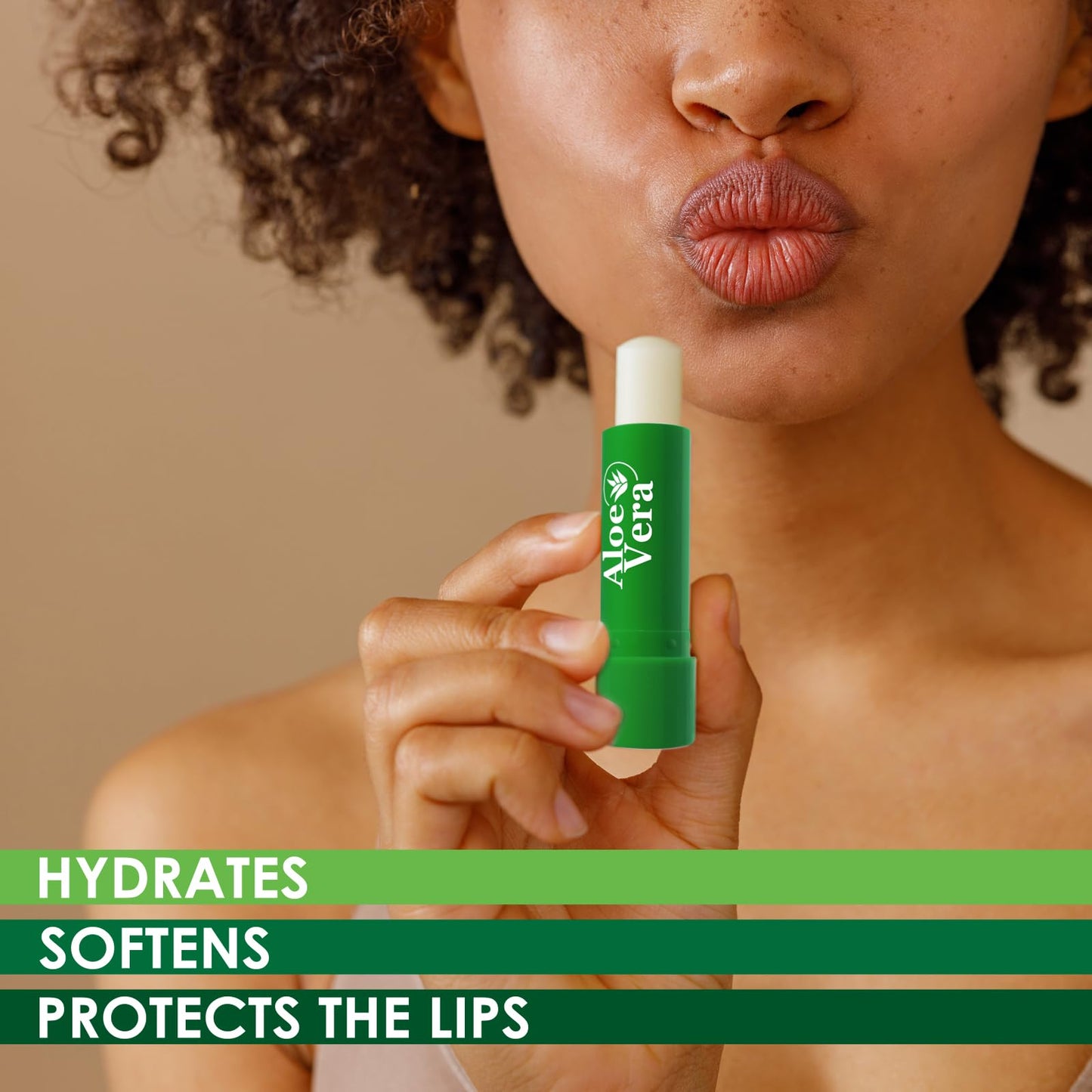 Beauty4Britain Set of 12 x Lip Balms Aloe Vera Long Lasting Moisturizing Lip Care Unisex Full Size Display Box UK Beeswax Vitamin E Omega-3