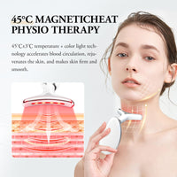 ANLAN Face Massager,7-in-1 Facial Lifting Device,Face Sculpting Device,7 Colors 3 Modes Facial Massager Electric Anti-Aging,45°C EMS Red Light Therapy Neck Lift Wrinkle Remover Skin Tighten Machine