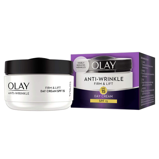 Olay Anti-Wrinkle Firm & Lift SPF 15 Day Cream, MultiColoured, 50 millilitre