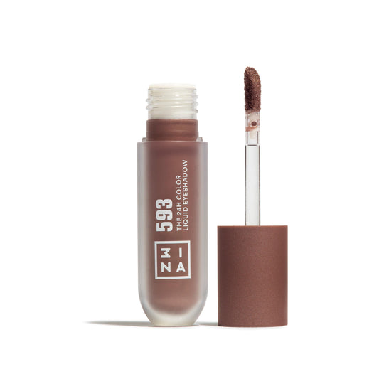 3INA MAKEUP - The 24H Color Liquid Eyeshadow 593 - Deep taupe Liquid Eyeshadow - 24H Long-Wearing Waterproof Formula